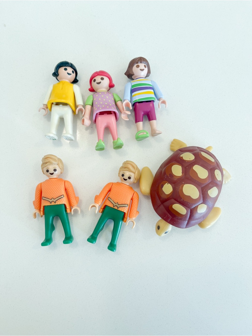 Playmobil Figures & Turtle
